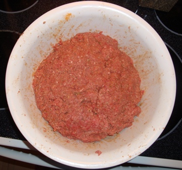 Hamburger Meat Prepared