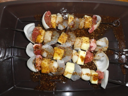 Kabobs Marinaded