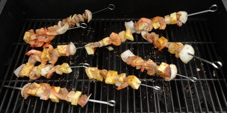 Shish Kabobs Cooking